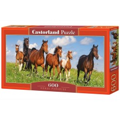 Пъзел Castorland от 600 части - Стадо коне 