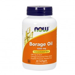 NOW Borage Oil (Масло от Пореч) 1000mg, 60 softgels