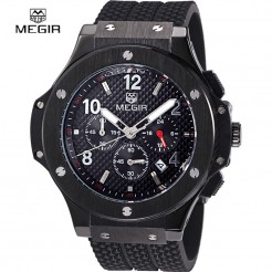 Мъжки спортен часовник Megir с черен дисплей 
