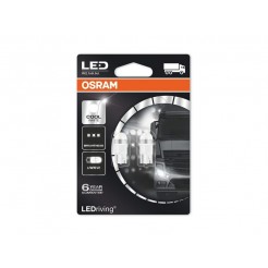 Комплект 2 броя LED лампи Osram тип W5W 6000K, 24V, 1W, W2.1x9.5d