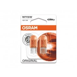 Комплект 2 броя халогенни крушки Osram WY5W Original 12V, 5W, W2.1X9.5D