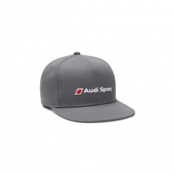 Оригинална сива шапка с бродирано лого Audi Sport