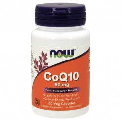 NOW CoQ10 60 МГ, 60 Капсули