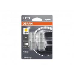 Комплект 2 броя LED лампи Osram тип PY27/7W жълти, 12V, 1W, W2.5x16q