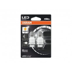 Комплект 2 броя LED лампи Osram тип PY27/7W жълти, 12V, 1.42/0.54W, W2.5x16q