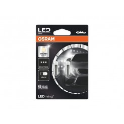 Комплект 2 броя LED лампи Osram тип T4W 4000K, 12V, 1W, BA9s
