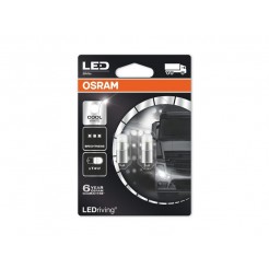 Комплект 2 броя LED лампи Osram тип T4W 6000K, 24V, 1W, BA9s