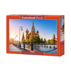 Пъзел Castorland от 500 части - Катедралата Свети Василий Блажени, Москва
