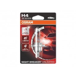Халогенна крушка Osram H4 Night Breaker Unlimited 12V, 60/55W, P43t, 1 брой