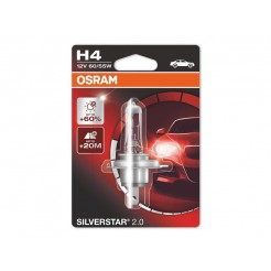 Халогенна крушка Osram H4 Silverstar 2.0 12V, 60/55W, P43t, 1 брой