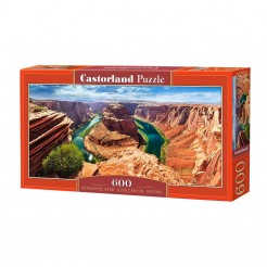Пъзел Castorland от 600 части - Конската подкова, Глен каньон, Аризона