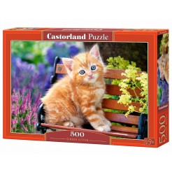 Пъзел Castorland от 500 части - Рижаво котенце