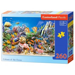 Пъзел Castorland от 260 части - Цветовете на океана
