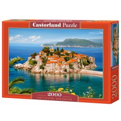 Пъзел Castorland от 2000 части - Свети Стефан, Черна гора