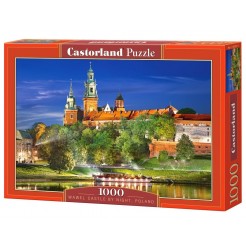 Пъзел Castorland от 1000 части - Вавелският замък през нощта, Полша