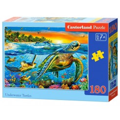 Пъзел Castorland от 180 части - Подводни костенурки