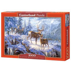 Пъзел Castorland от 1000 части - Зимна планинска светлина