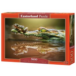 Пъзел Castorland от 500 части - Смелата жаба