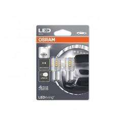 Комплект 2 броя LED лампи Osram тип P21W студено бяла, 12V, 2W, BA15s