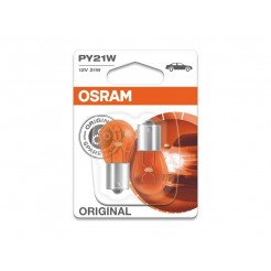 Комплект 2 броя халогенни крушки Osram PY21W Original 12V, 21W, BAU15s