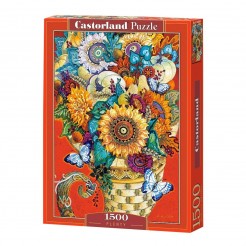 Пъзел Castorland от 1500 части - Ваза с цветя