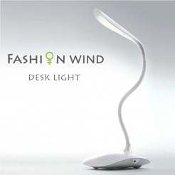Настолна LED лампа Fashion Style Desk с тъч бутон, 3 степени на осветяване и USB зареждане