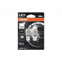 Комплект 2 броя LED лампи Osram тип W16W 6000K, 12V, 3W, W2.1x9.5d