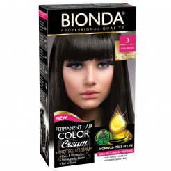 Професионална боя за коса Bionda, Цвят 3 - Тъмно кафяв, 60ml