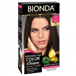 Професионална боя за коса Bionda, Цвят 4.3 - Златисто кафяв, 60ml