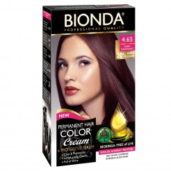 Професионална боя за коса Bionda, Цвят 4.65 - Тъмен махагон, 60ml