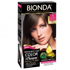 Професионална боя за коса Bionda, Цвят 5 - Светло кафяв, 60ml