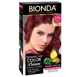 Професионална боя за коса Bionda, Цвят 6.66 - Рубин, 60ml