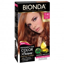 Професионална боя за коса Bionda, Цвят 7.40 - Медно рус, 60ml