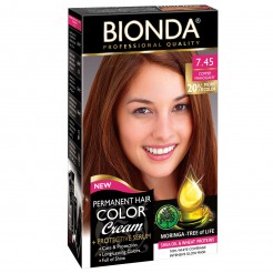 Професионална боя за коса Bionda, Цвят 7.45 - Меден махагон, 60ml