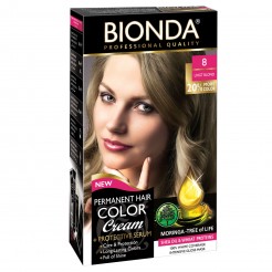 Професионална боя за коса Bionda, Цвят 8 - Светло рус, 60ml