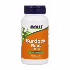 NOW Burdock Root 430 мг, 100 капсули
