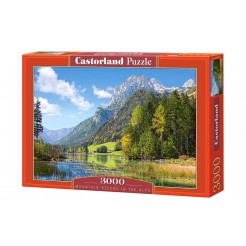 Пъзел Castorland от 3000 части - Планински резерват в Алпите