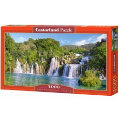 Пъзел Castorland от 4000 части - Водопадите в Крък, Хърватия