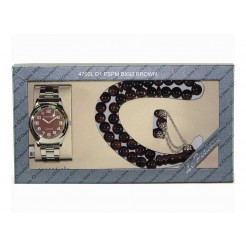 Мъжки часовник и подарък броеница Charles Delon CHD-470003