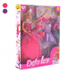 Кукла Defa Lucy 4в1: Балерина, Принцеса, Русалка, Кукла с бански