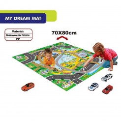Детски килим за игра 80 х 70см с 6 броя колички