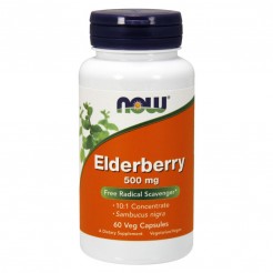 NOW Elderberry Extract 500mg, 60 caps