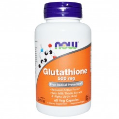NOW Glutathione 500mg, 60 caps