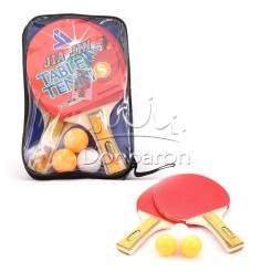 Комплект хилки за тенис на маса и 3бр топчета, в чанта - KUAILI