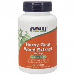 NOW Horny Goat Weed Extract 750mg, 90 tabs