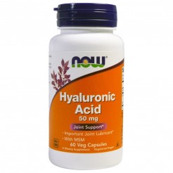 NOW Hyaluronic Acid 100mg, 60 vcaps