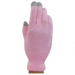 Ръкавици за тъчскрийн с нова "3 Tip" технология - розов