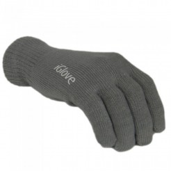 Ръкавици за тъчскрийн с нова "3 Tip" технология - тъмно сив