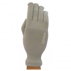 Ръкавици за тъчскрийн с нова "3 Tip" технология - светло сив