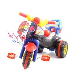 Детска триколка с педали: Мотор с баскетболен кош и топка